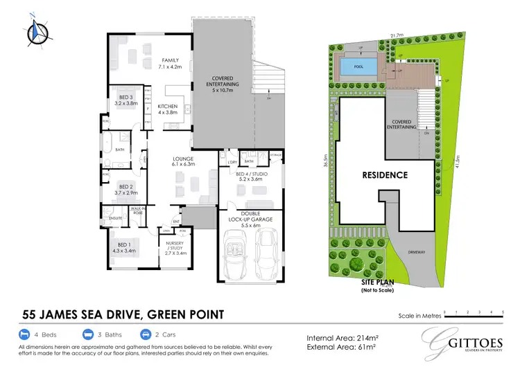 Floorplan of Homely house listing, 55 James Sea Drive, Green Point NSW 2251