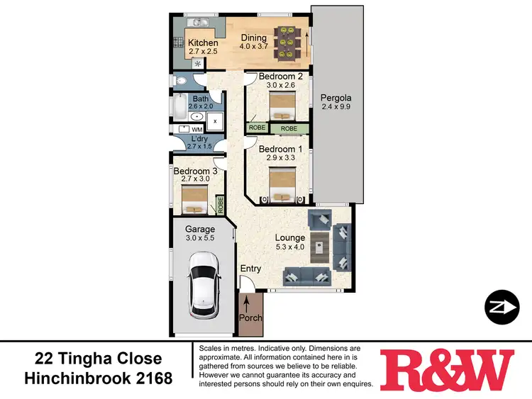 Floorplan of Homely house listing, 22 Tingha Close, Hinchinbrook NSW 2168