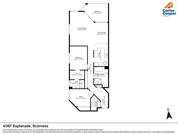 Floorplan of Homely unit listing, 4/367 Esplanade, Scarness QLD 4655