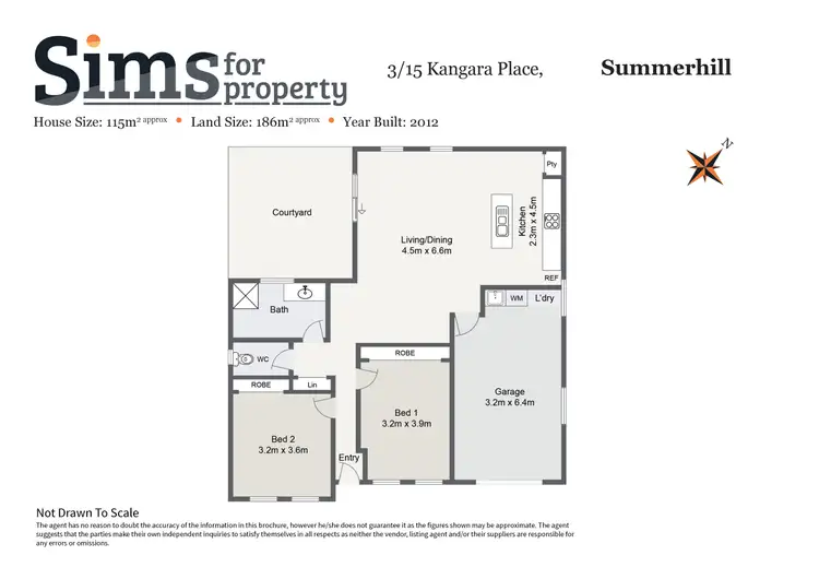 Floorplan of Homely unit listing, 3/15 Kangara Place, Summerhill TAS 7250
