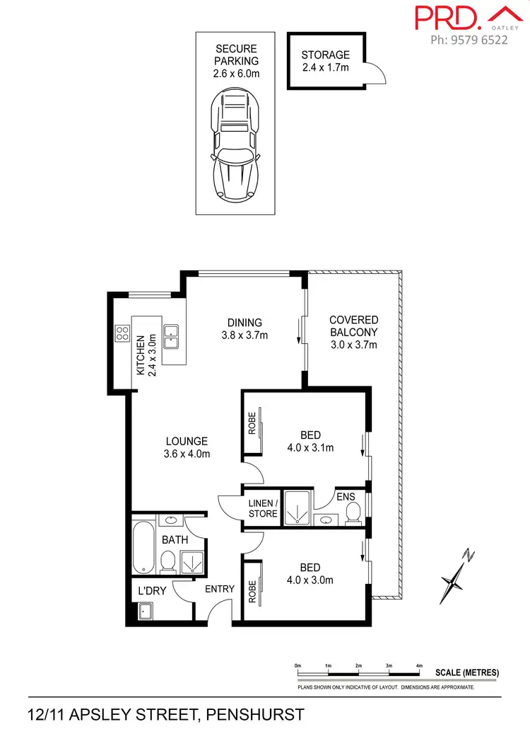Floorplan of Homely unit listing, 12/11-13 Apsley Street, Penshurst NSW 2222