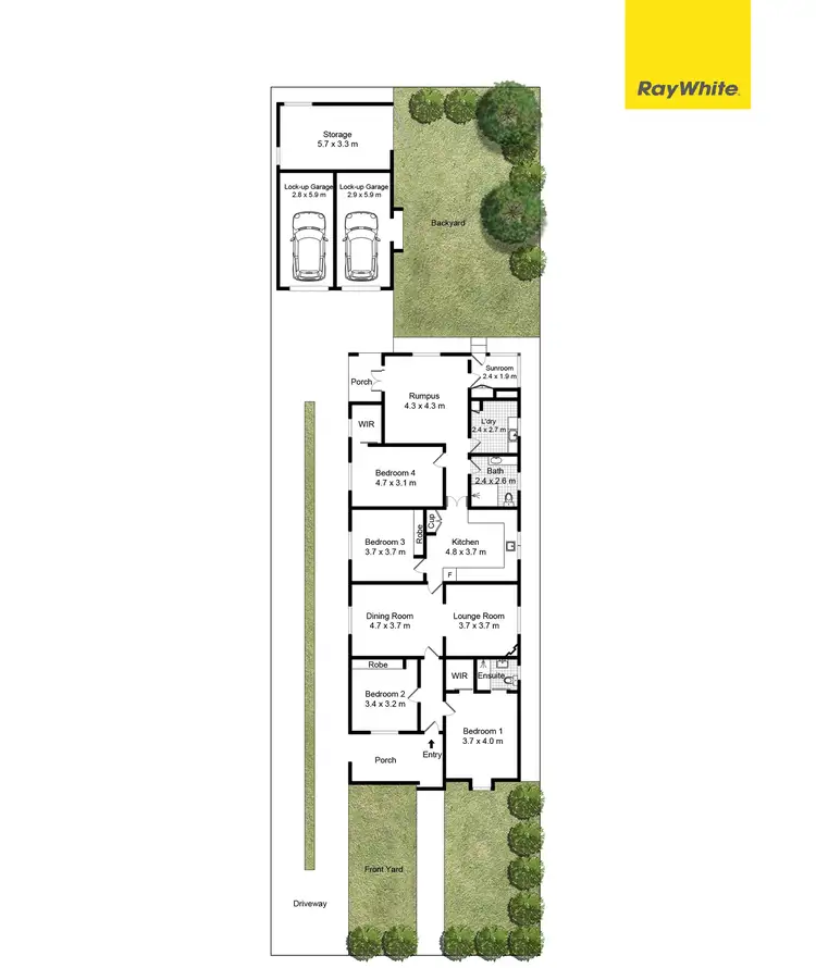 Floorplan of Homely house listing, 57 Ryde Road, Hunters Hill NSW 2110