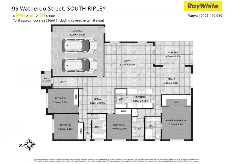 Floorplan of Homely house listing, 95 Watheroo Street, South Ripley QLD 4306