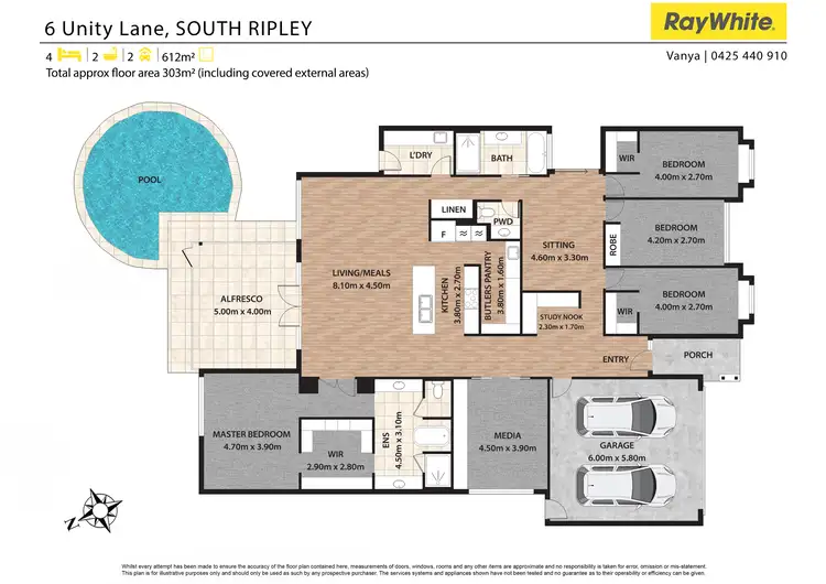 Floorplan of Homely house listing, 6 Unity Lane, South Ripley QLD 4306