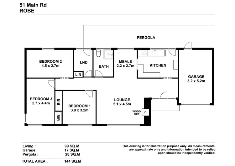 Floorplan of Homely house listing, 51 Main Road, Robe SA 5276