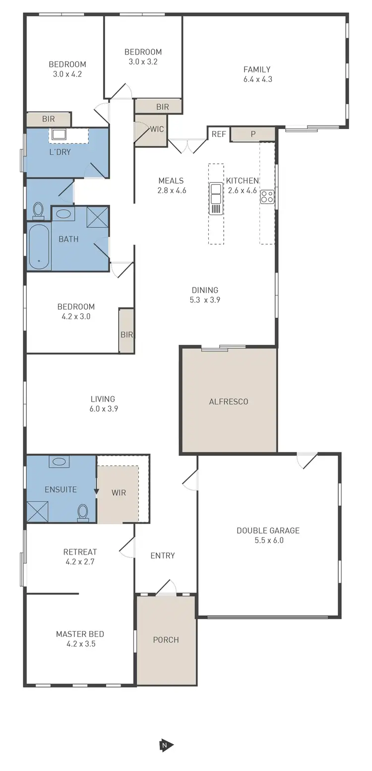 Floorplan of Homely house listing, 5 Asthima Way, Caroline Springs VIC 3023