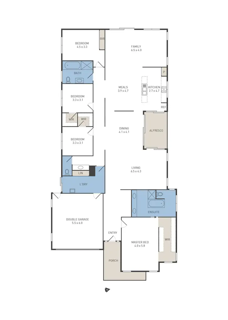 Floorplan of Homely house listing, 23 Asthima Way, Caroline Springs VIC 3023
