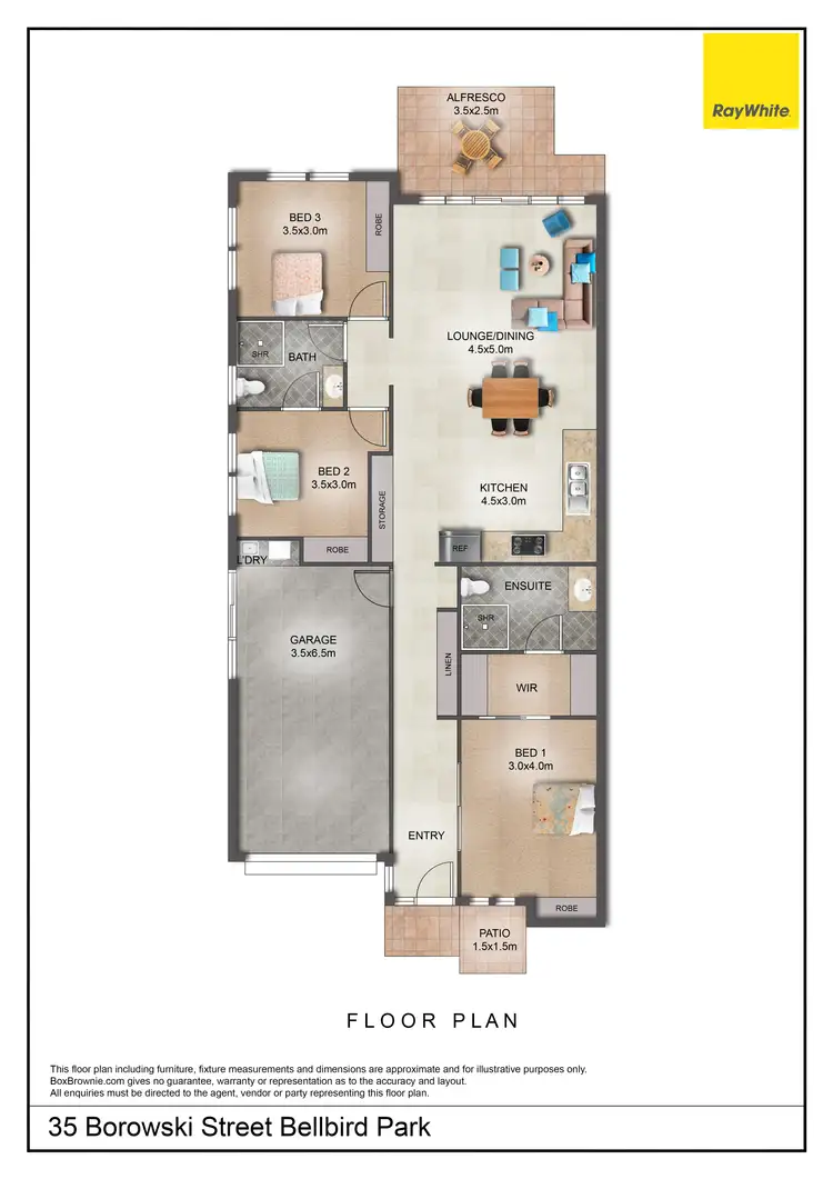 Floorplan of Homely house listing, 35 Borowski Street, Bellbird Park QLD 4300