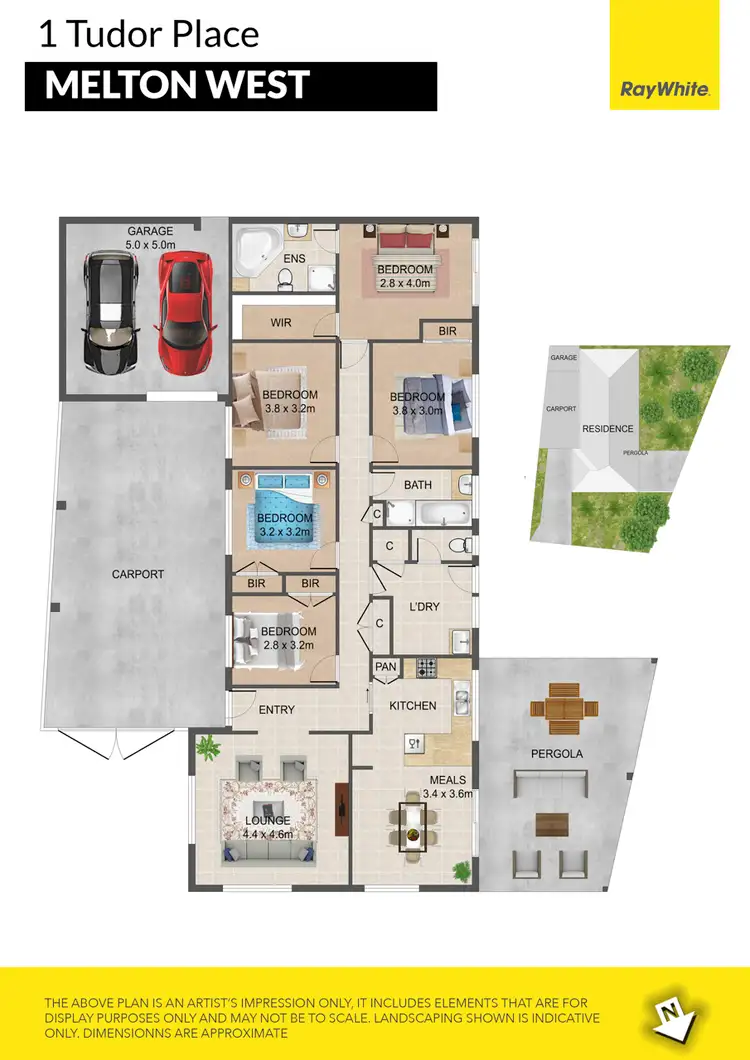Floorplan of Homely house listing, 1 Tudor Place, Melton West VIC 3337
