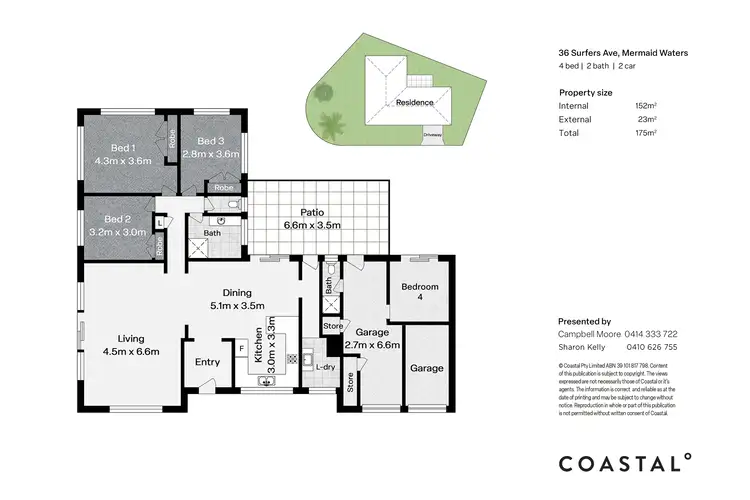 Floorplan of Homely house listing, 36 Surfers Avenue, Mermaid Waters QLD 4218