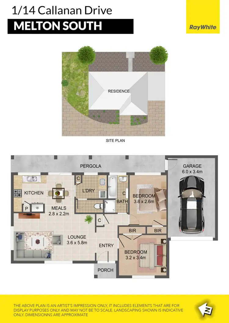 Floorplan of Homely house listing, 1/14 Callanan Drive, Melton South VIC 3338