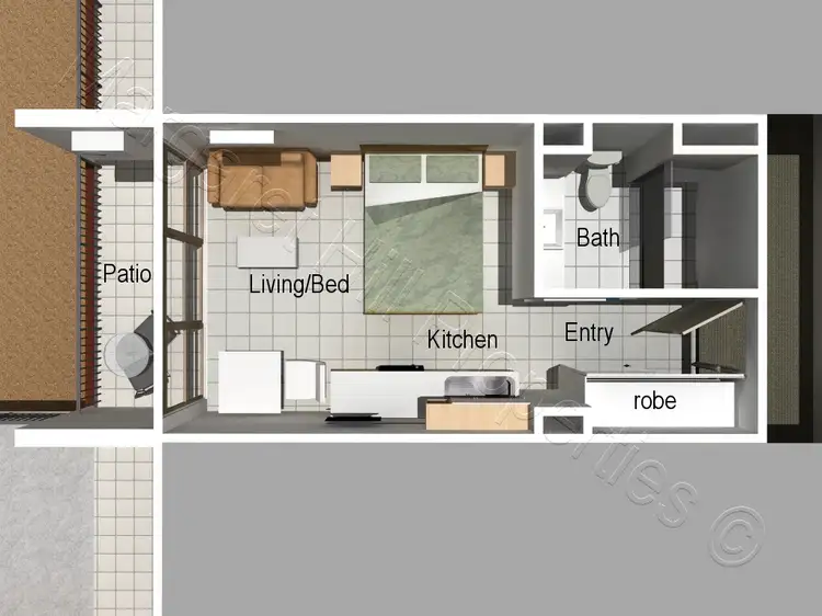 Floorplan of Homely unit listing, 105/75-77 The Strand, North Ward QLD 4810