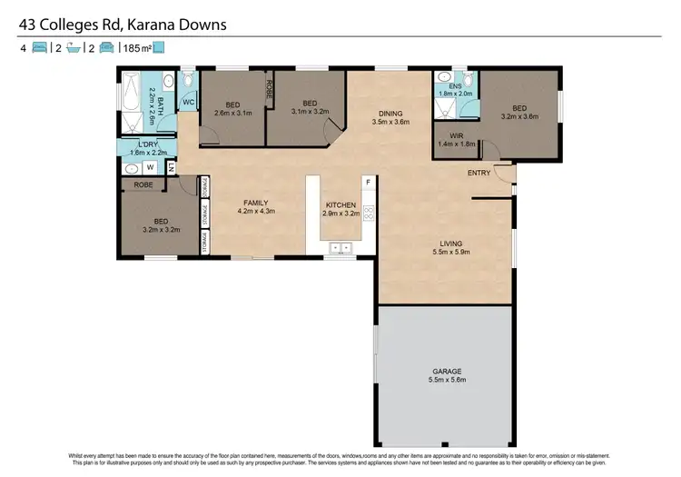 Floorplan of Homely house listing, 43 College Road, Karana Downs QLD 4306