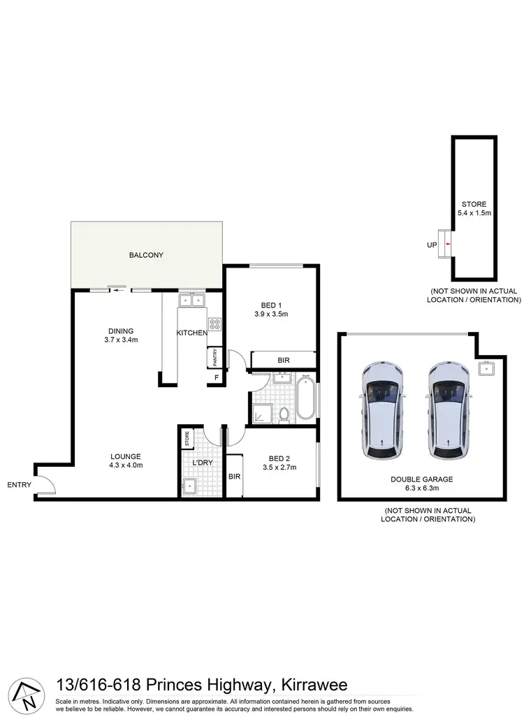 Floorplan of Homely unit listing, 13/616-618 Princes Highway, Kirrawee NSW 2232