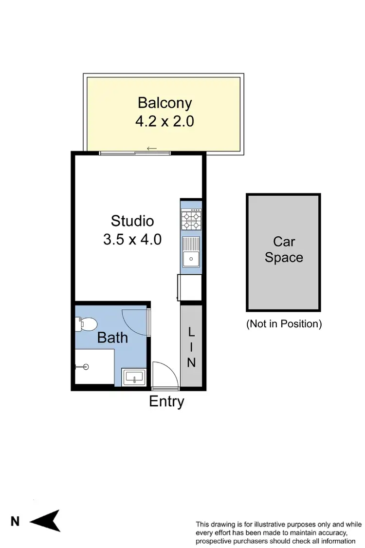 Floorplan of Homely apartment listing, 512/662 Blackburn Road, Notting Hill VIC 3168