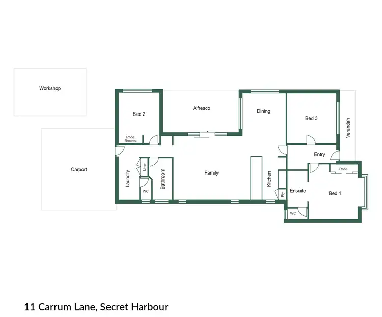Floorplan of Homely house listing, 11 Carrum Lane, Secret Harbour WA 6173