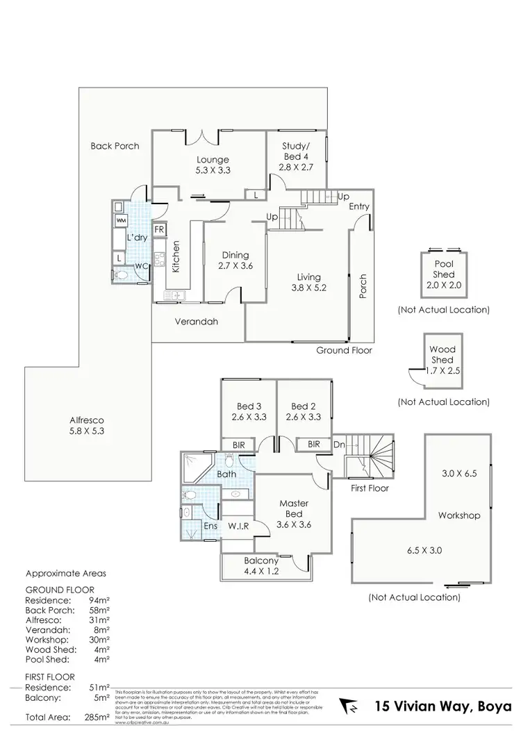 Floorplan of Homely house listing, 15 Vivian Way, Boya WA 6056