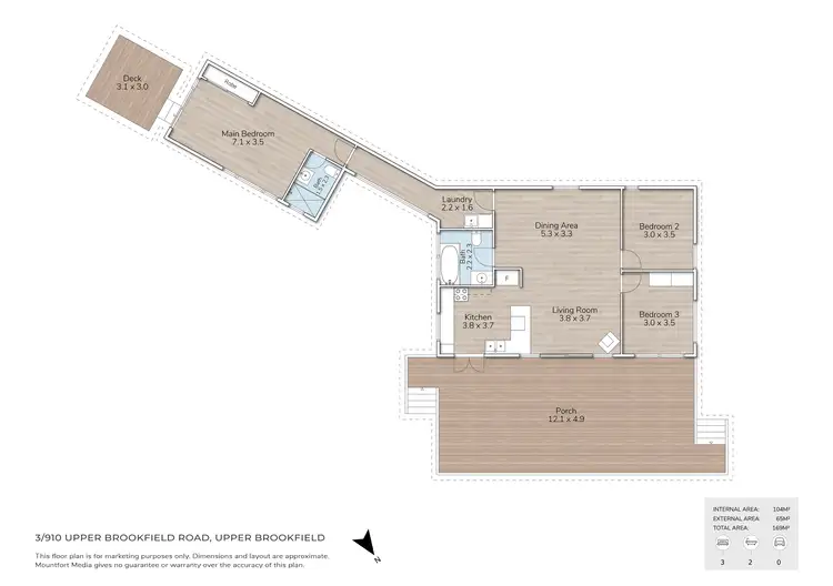 Floorplan of Homely rural property listing, 3/910 Upper Brookfield Road, Upper Brookfield QLD 4069
