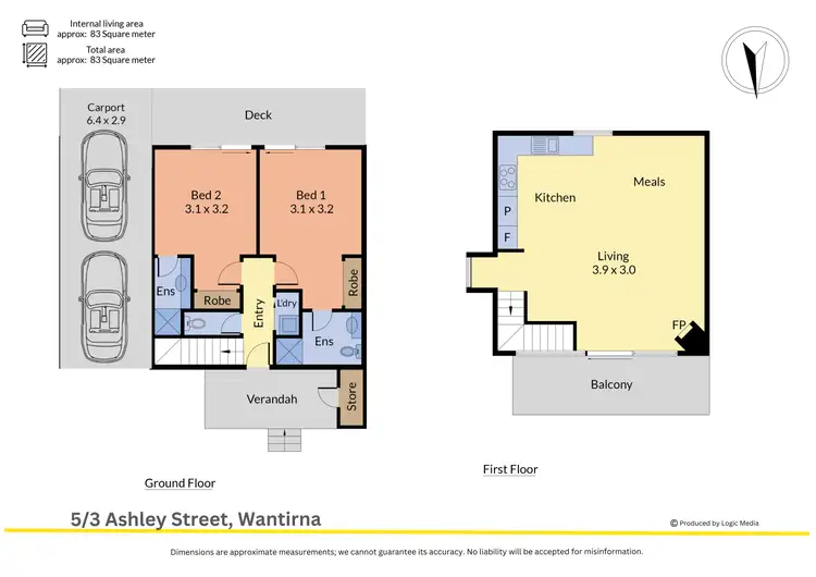 Floorplan of Homely townhouse listing, 5/3 Ashley Street, Wantirna VIC 3152