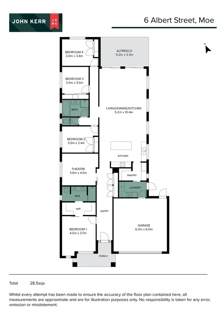 Floorplan of Homely house listing, 6 Albert Street, Moe VIC 3825