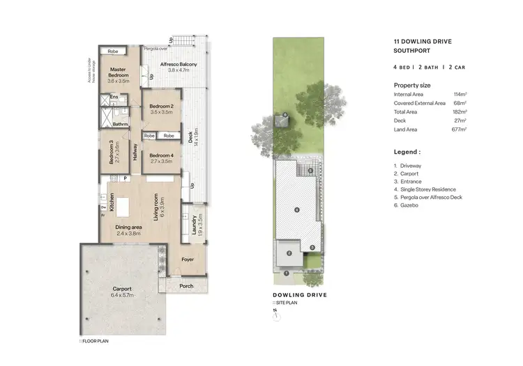 Floorplan of Homely house listing, 11 Dowling Drive, Southport QLD 4215