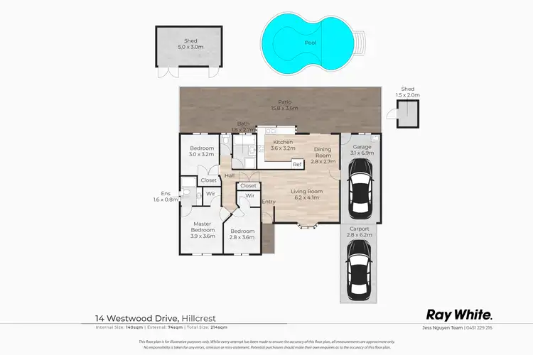 Floorplan of Homely house listing, 14 Westwood Drive, Hillcrest QLD 4118