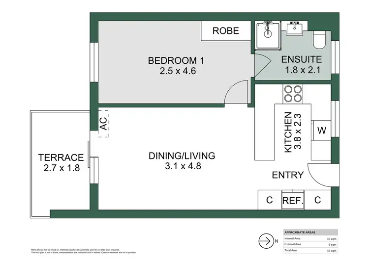 Floorplan of Homely apartment listing, 4/216 Cambridge Street, Wembley WA 6014