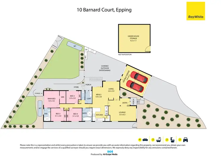 Floorplan of Homely house listing, 10 Barnard Court, Epping VIC 3076
