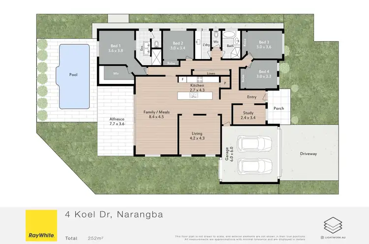 Floorplan of Homely house listing, 4 Koel Drive, Narangba QLD 4504