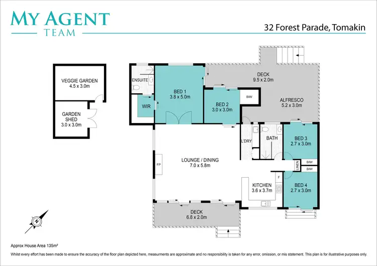 Floorplan of Homely house listing, 32 Forest Parade, Tomakin NSW 2537