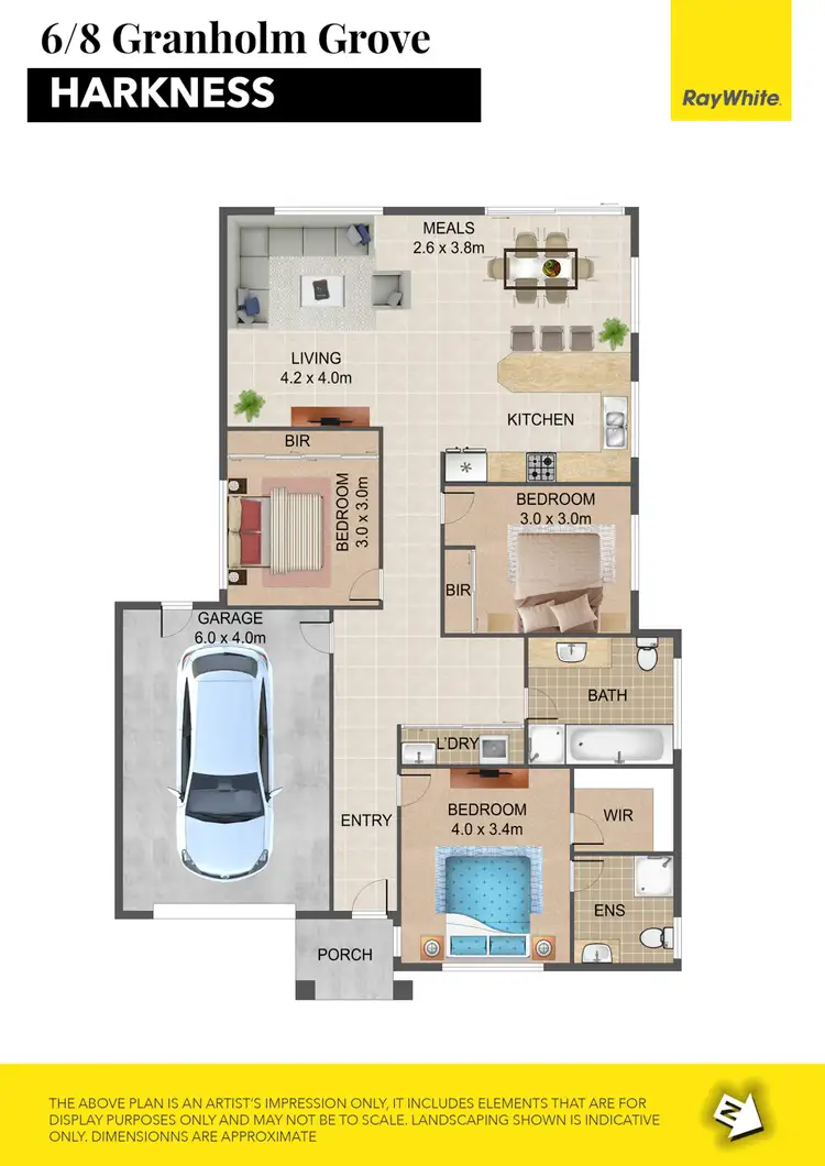 Floorplan of Homely house listing, 6/8 Granholm Grove, Harkness VIC 3337