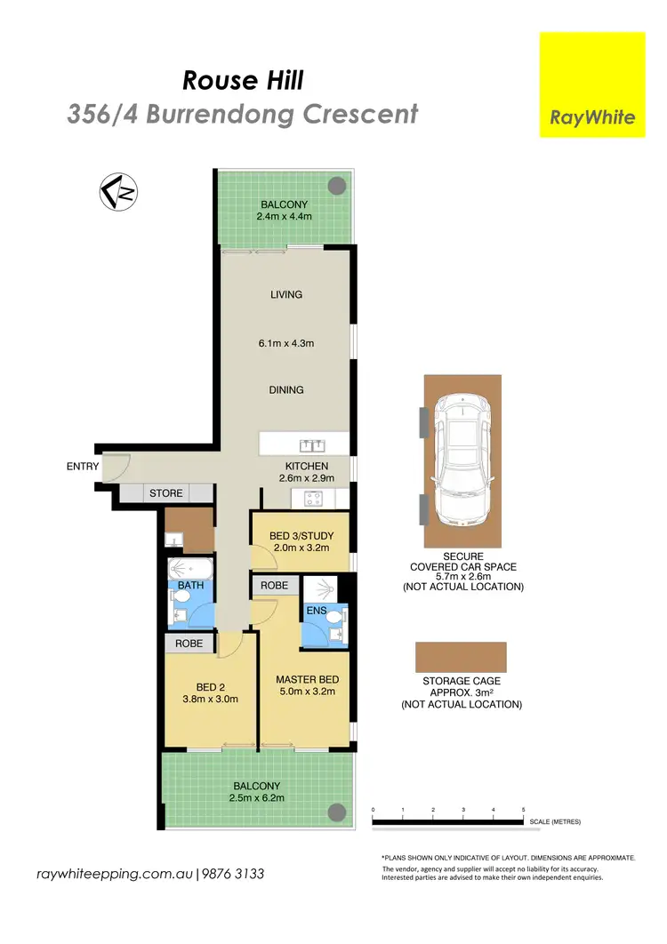 Floorplan of Homely apartment listing, 356/4 Burrendong Crescent, Rouse Hill NSW 2155