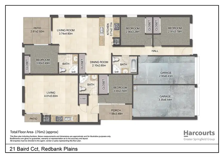 Floorplan of Homely house listing, 21 Baird Circuit, Redbank Plains QLD 4301