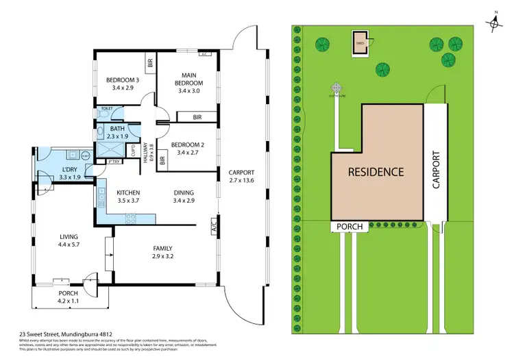 Floorplan of Homely house listing, 23 Sweet Street, Mundingburra QLD 4812