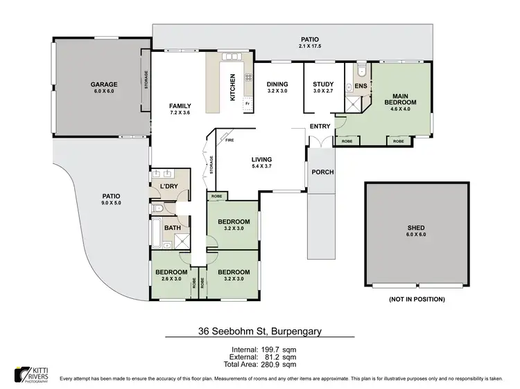 Floorplan of Homely house listing, 36 Seebohm Street, Burpengary QLD 4505