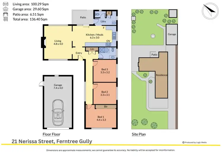 Floorplan of Homely house listing, 21 Nerissa Street, Ferntree Gully VIC 3156