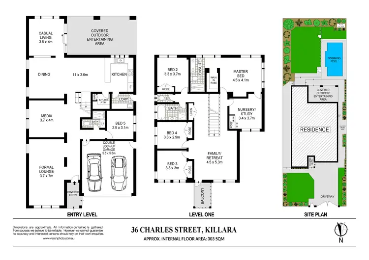 Floorplan of Homely house listing, 36 Charles Street, Killara NSW 2071