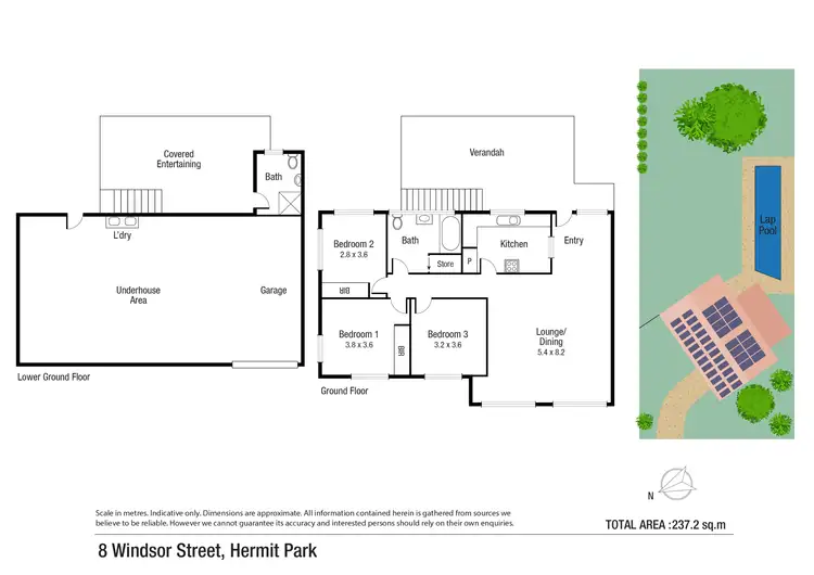 Floorplan of Homely house listing, 8 Windsor Street, Hermit Park QLD 4812