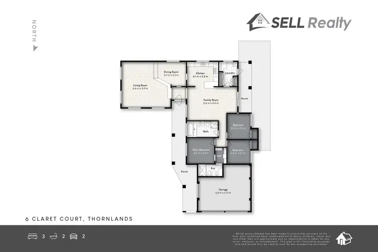 Floorplan of Homely house listing, 6 Claret Court, Thornlands QLD 4164