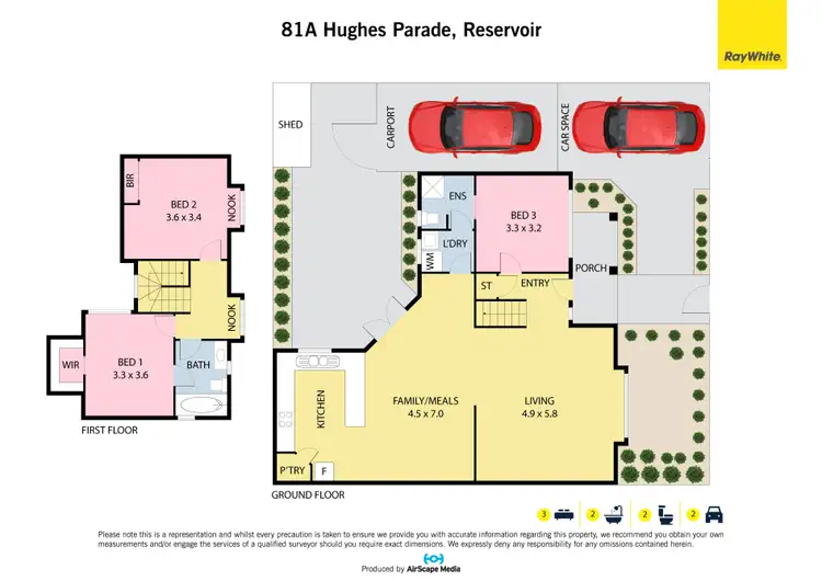 Floorplan of Homely house listing, 81A Hughes Parade, Reservoir VIC 3073
