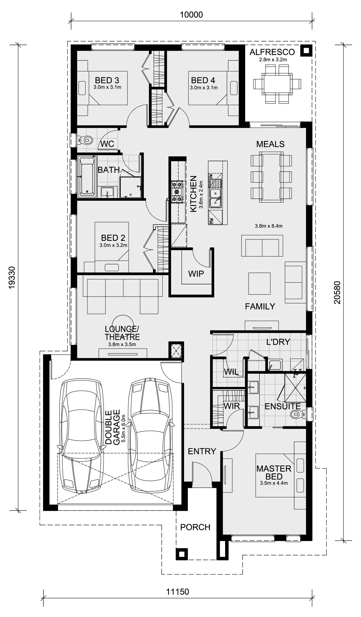 Floorplan of Homely house listing, LOT 1610 Verdant Hill Estate, Tarneit VIC 3029