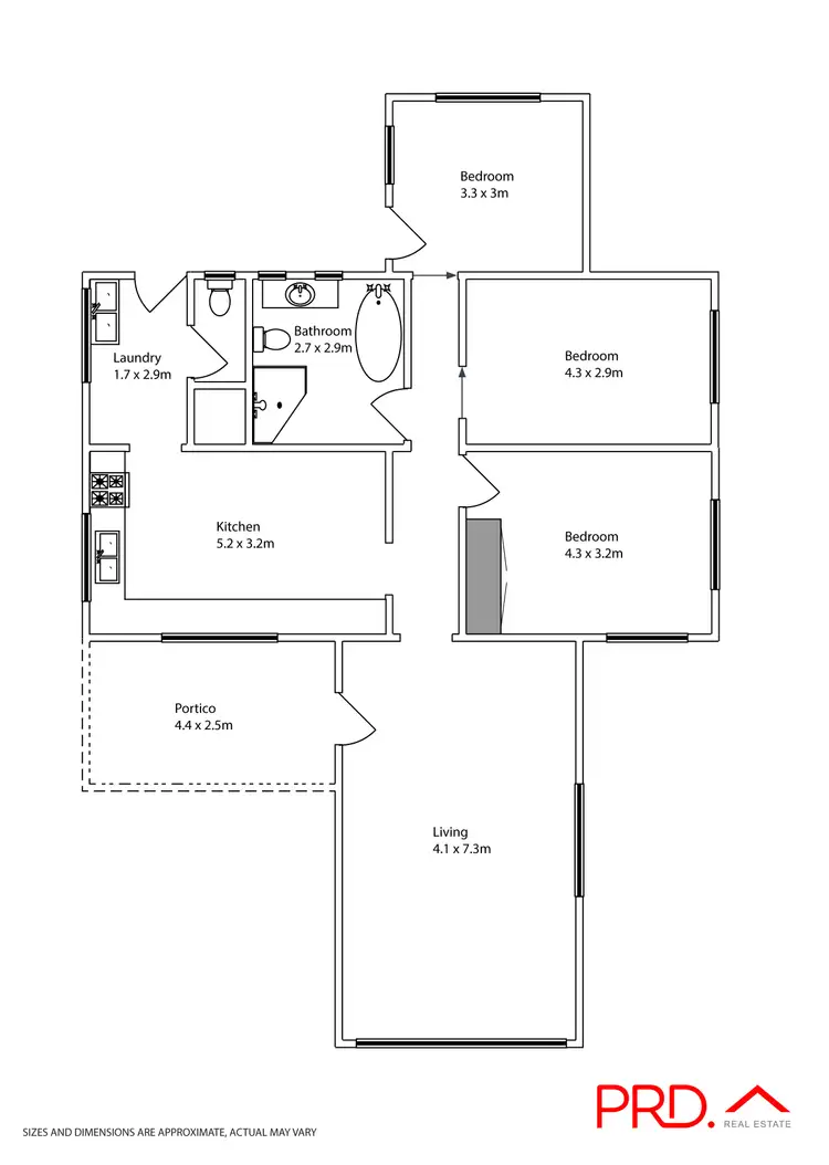 Floorplan of Homely house listing, 11 Alexander Street, Robinvale VIC 3549