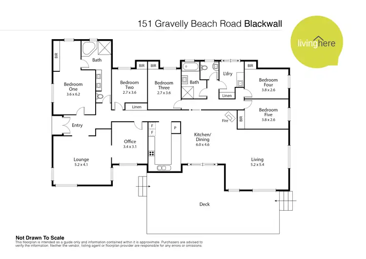 Floorplan of Homely house listing, 151 Gravelly Beach Road, Blackwall TAS 7275