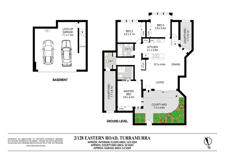 Floorplan of Homely townhouse listing, 2/128 Eastern Road, Turramurra NSW 2074