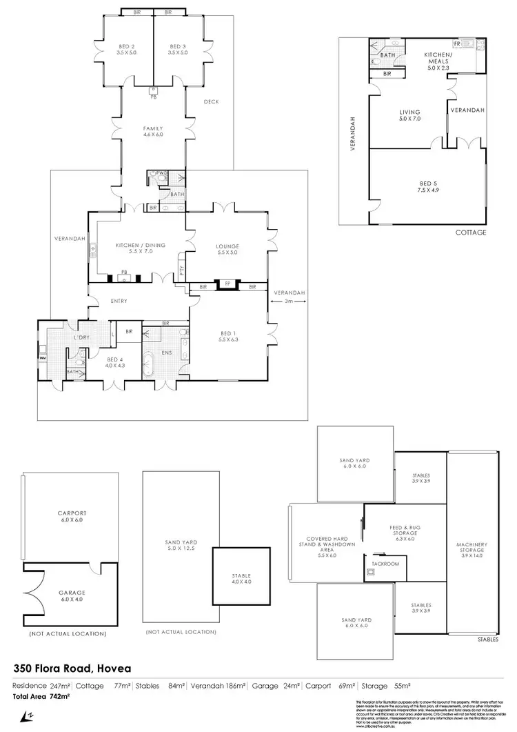 Floorplan of Homely house listing, 350 Flora Road, Hovea WA 6071
