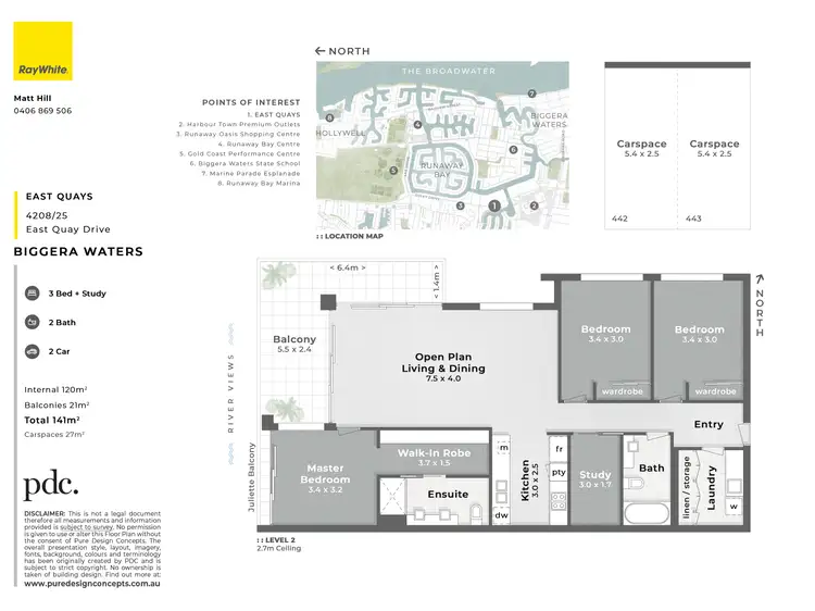 Floorplan of Homely apartment listing, 4208/25 East Quay Drive, Biggera Waters QLD 4216