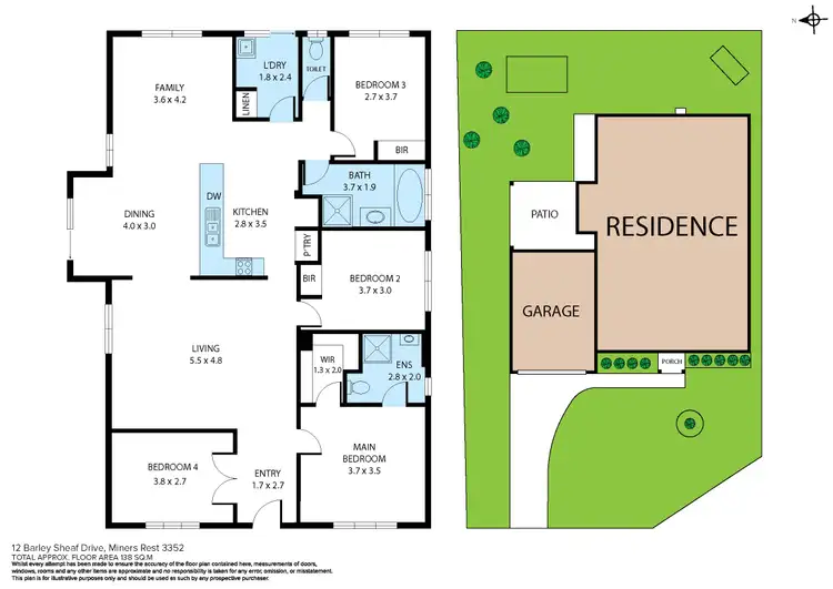 Floorplan of Homely house listing, 12 Barley Sheaf Drive, Miners Rest VIC 3352