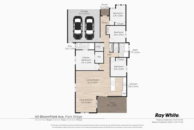 Floorplan of Homely house listing, 40 Bloomfield Avenue, Park Ridge QLD 4125