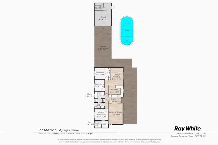 Floorplan of Homely house listing, 22 Merron Street, Logan Central QLD 4114