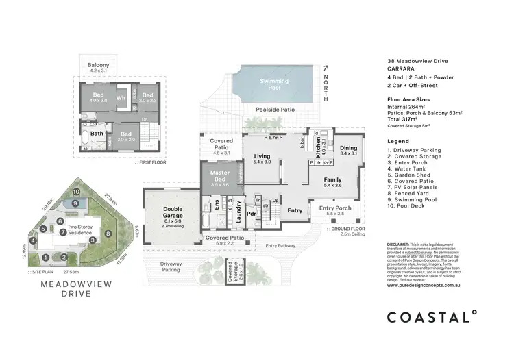 Floorplan of Homely house listing, 38 Meadowview Drive, Carrara QLD 4211